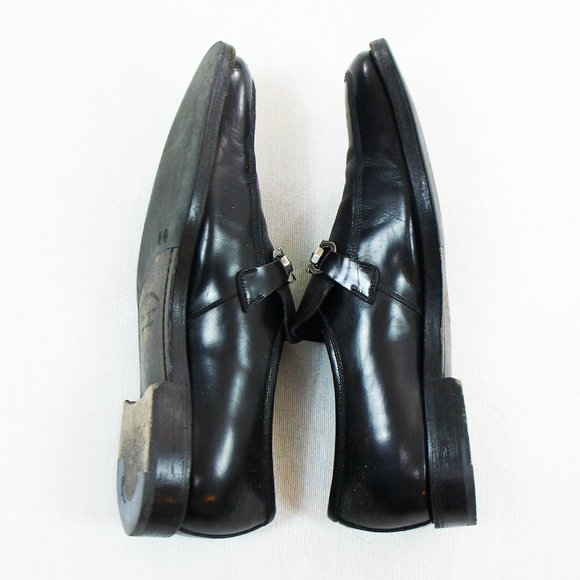 Salvatore Ferragamo Pebbled Leather Bit Loafers - Picture 4 of 10